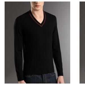 Gucci  Slim Diamante Sweater, Black pullover size XXL NWT